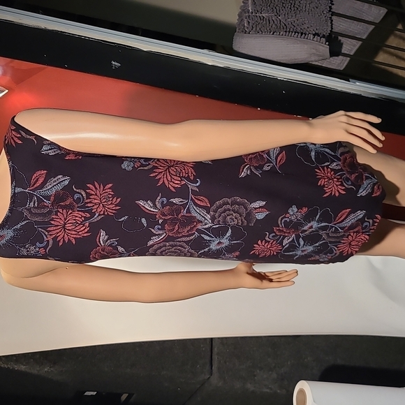 24/7 Maurices Black Floral Dress - Picture 4 of 5